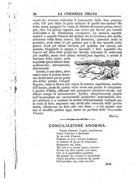 La commedia umana giornale-opuscolo settimanale