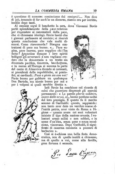 La commedia umana giornale-opuscolo settimanale