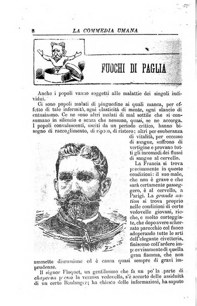 La commedia umana giornale-opuscolo settimanale