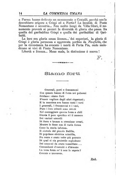 La commedia umana giornale-opuscolo settimanale