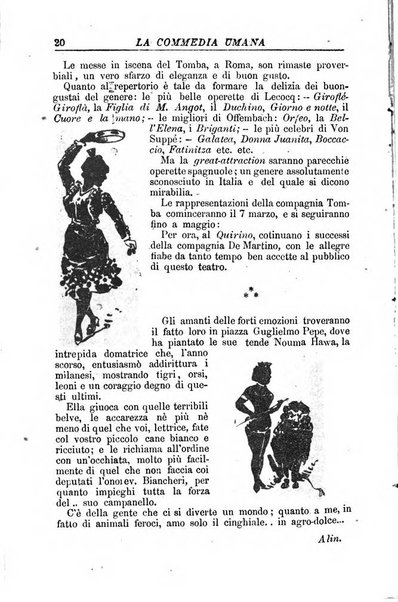 La commedia umana giornale-opuscolo settimanale