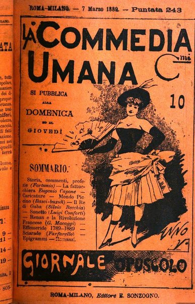 La commedia umana giornale-opuscolo settimanale