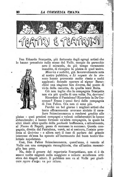 La commedia umana giornale-opuscolo settimanale