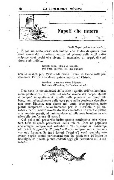 La commedia umana giornale-opuscolo settimanale