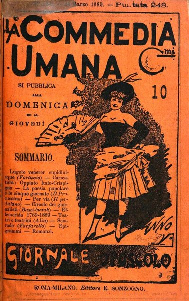 La commedia umana giornale-opuscolo settimanale