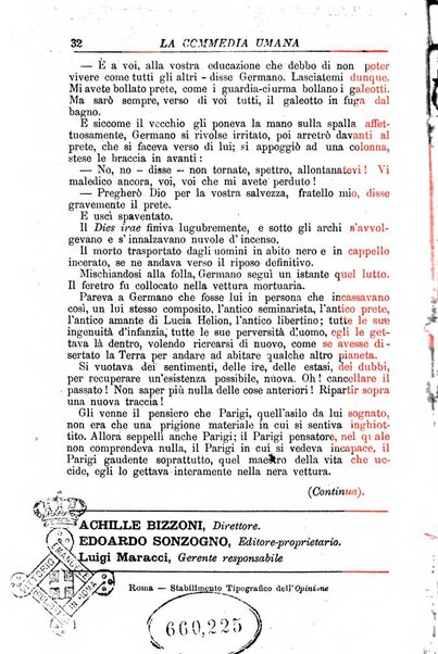 La commedia umana giornale-opuscolo settimanale