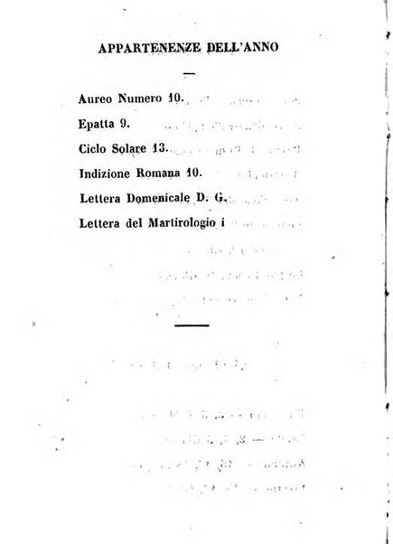 Almanacco romano per l'anno bisestile 1852 arricchito di nozioni geografiche e topografiche dello Stato Pontificio e di utilissimi precetti morali ed igienici