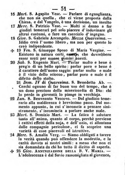 Almanacco romano per l'anno bisestile 1852 arricchito di nozioni geografiche e topografiche dello Stato Pontificio e di utilissimi precetti morali ed igienici