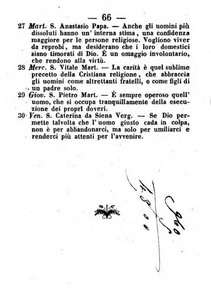 Almanacco romano per l'anno bisestile 1852 arricchito di nozioni geografiche e topografiche dello Stato Pontificio e di utilissimi precetti morali ed igienici