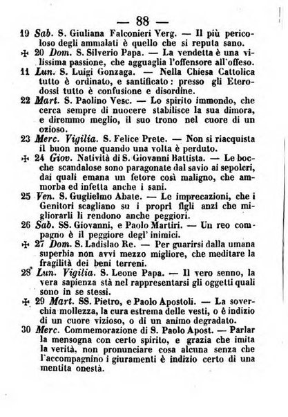 Almanacco romano per l'anno bisestile 1852 arricchito di nozioni geografiche e topografiche dello Stato Pontificio e di utilissimi precetti morali ed igienici