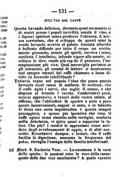 Almanacco romano per l'anno bisestile 1852 arricchito di nozioni geografiche e topografiche dello Stato Pontificio e di utilissimi precetti morali ed igienici