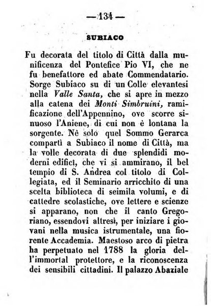 Almanacco romano per l'anno bisestile 1852 arricchito di nozioni geografiche e topografiche dello Stato Pontificio e di utilissimi precetti morali ed igienici