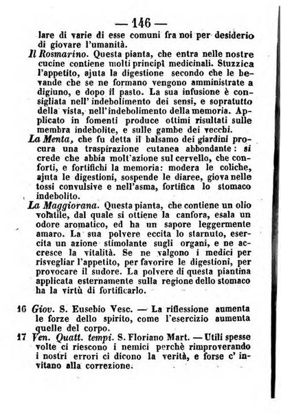 Almanacco romano per l'anno bisestile 1852 arricchito di nozioni geografiche e topografiche dello Stato Pontificio e di utilissimi precetti morali ed igienici