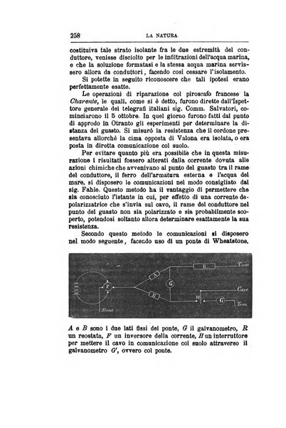 La natura rivista di scienze fisiche e naturali