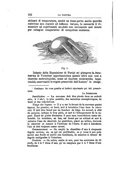 La natura rivista di scienze fisiche e naturali