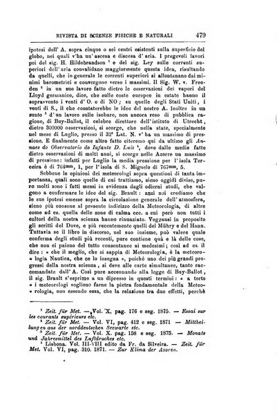 La natura rivista di scienze fisiche e naturali