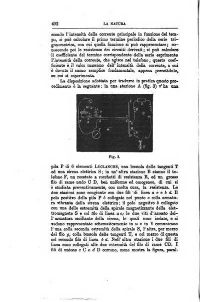 La natura rivista di scienze fisiche e naturali