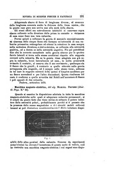 La natura rivista di scienze fisiche e naturali