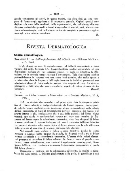 Giornale italiano di dermatologia e sifilologia