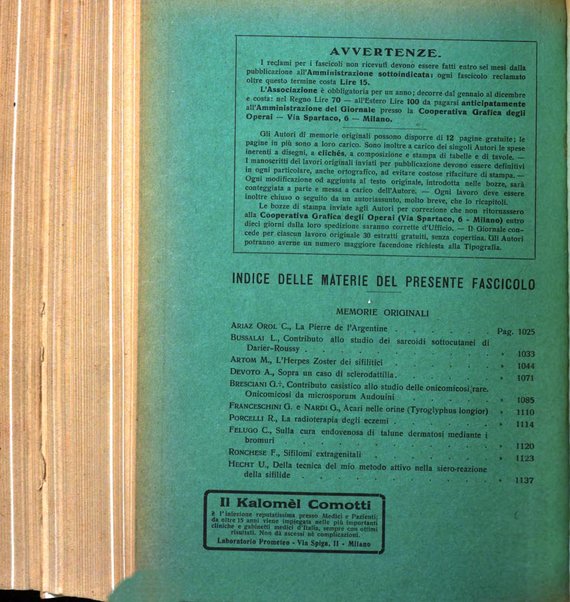 Giornale italiano di dermatologia e sifilologia