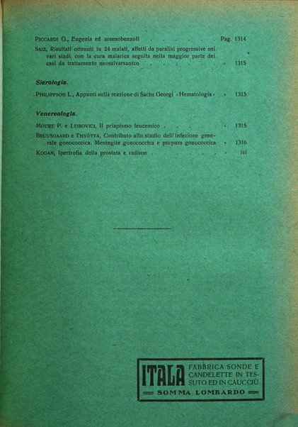 Giornale italiano di dermatologia e sifilologia