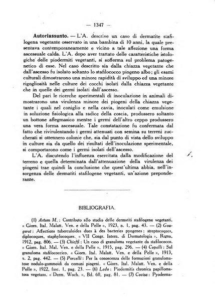 Giornale italiano di dermatologia e sifilologia