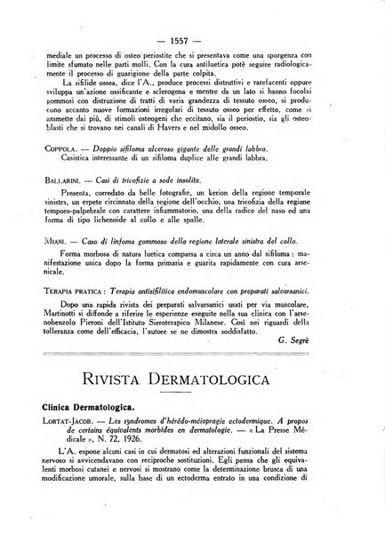 Giornale italiano di dermatologia e sifilologia