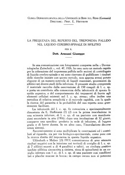 Giornale italiano di dermatologia e sifilologia