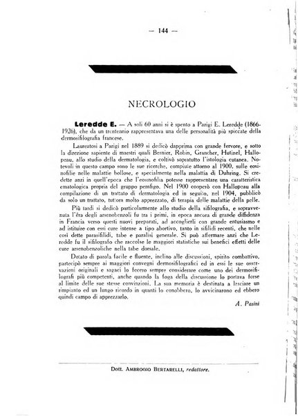 Giornale italiano di dermatologia e sifilologia