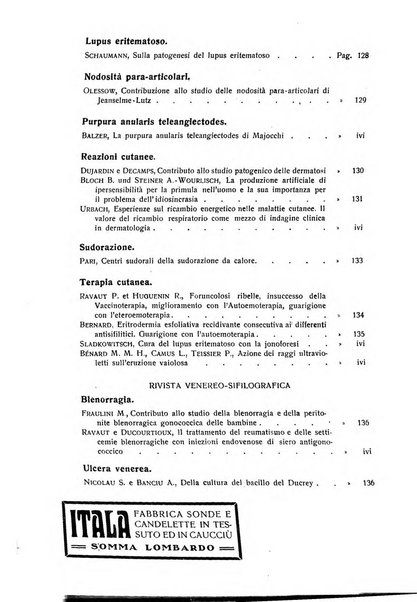 Giornale italiano di dermatologia e sifilologia