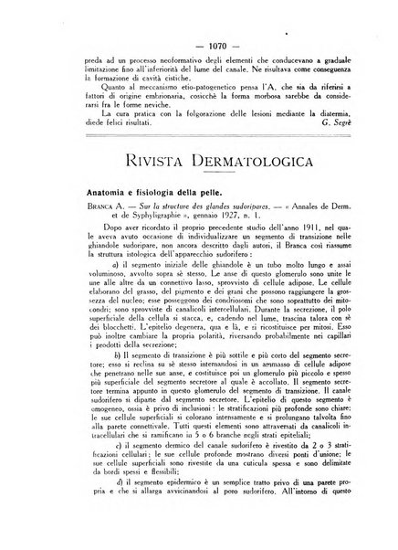 Giornale italiano di dermatologia e sifilologia