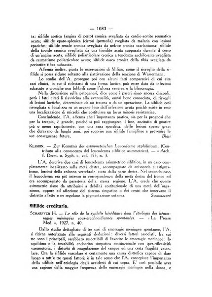 Giornale italiano di dermatologia e sifilologia