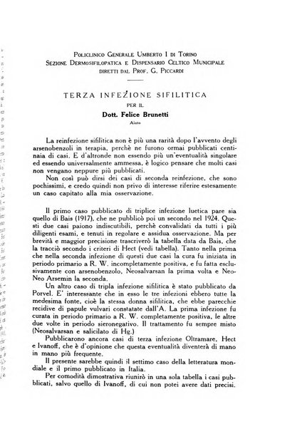 Giornale italiano di dermatologia e sifilologia