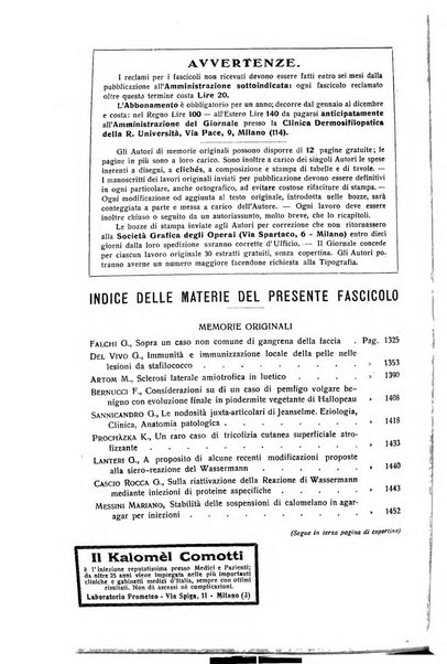 Giornale italiano di dermatologia e sifilologia