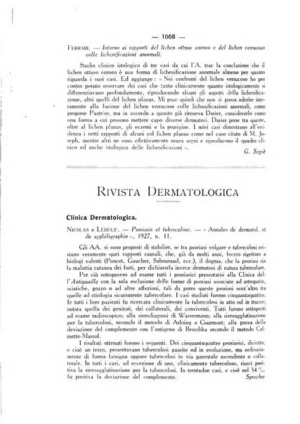 Giornale italiano di dermatologia e sifilologia