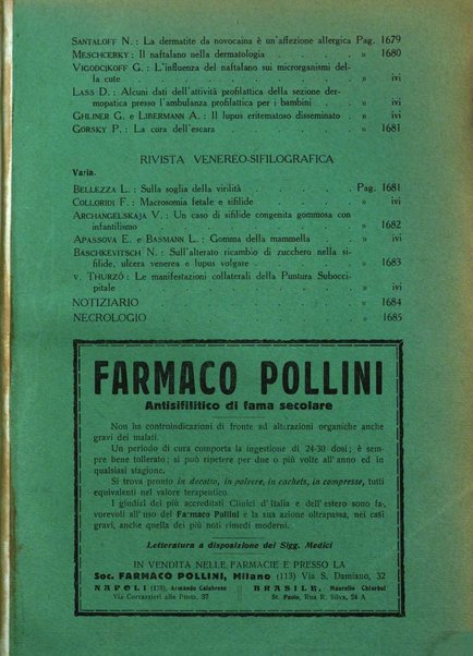 Giornale italiano di dermatologia e sifilologia