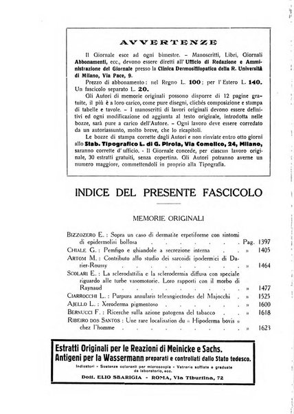 Giornale italiano di dermatologia e sifilologia