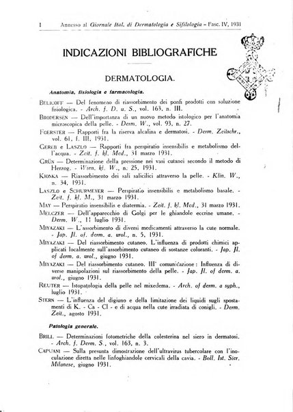 Giornale italiano di dermatologia e sifilologia