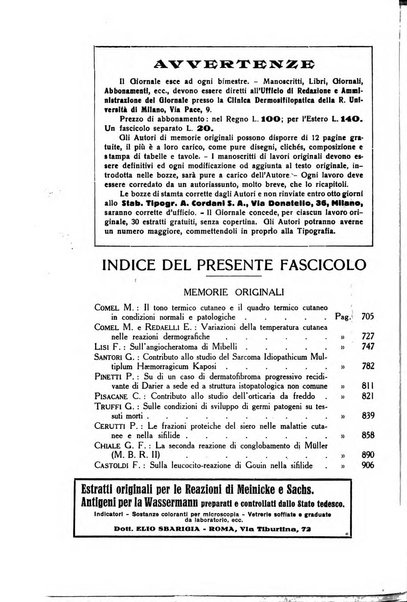 Giornale italiano di dermatologia e sifilologia