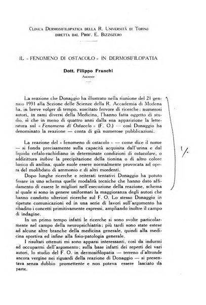 Giornale italiano di dermatologia e sifilologia