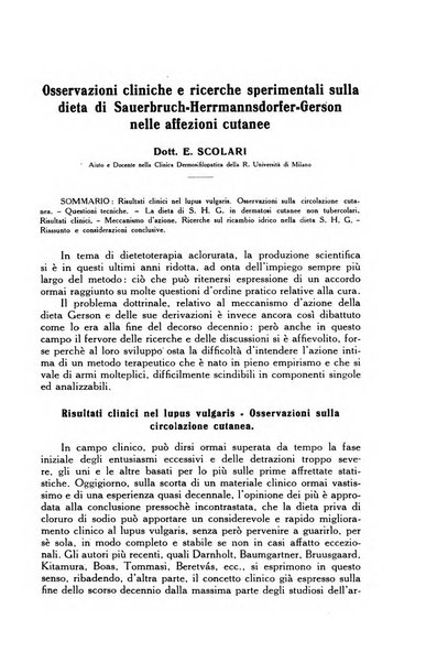 Giornale italiano di dermatologia e sifilologia