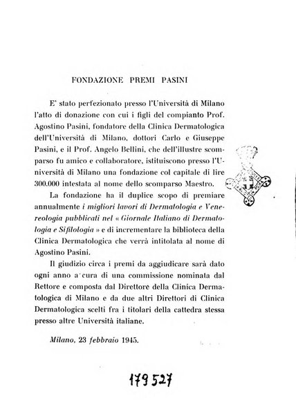 Giornale italiano di dermatologia e sifilologia