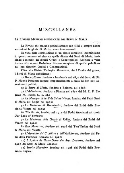 Marianum ephemerides mariologiae