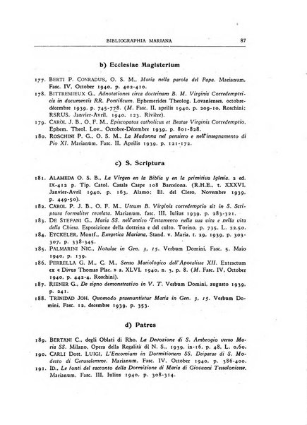 Marianum ephemerides mariologiae