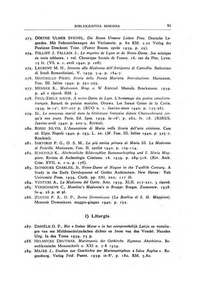 Marianum ephemerides mariologiae