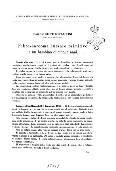 Archivio italiano di dermatologia, sifilografia e venereologia