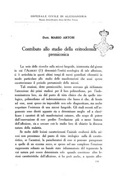 Archivio italiano di dermatologia, sifilografia e venereologia