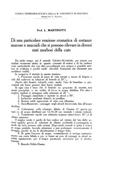 Archivio italiano di dermatologia, sifilografia e venereologia