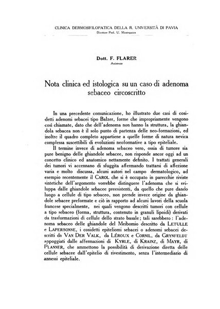 Archivio italiano di dermatologia, sifilografia e venereologia