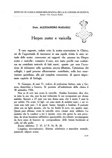 Archivio italiano di dermatologia, sifilografia e venereologia